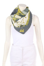 HERMÈS PARIS Scarf ONE SIZE 90x90, Vue Du Carrosse de la Galère La Réale