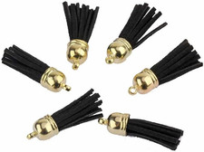 20 Stück Leder Quaste 3CM