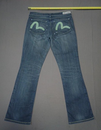 Women evisu jeans black cotton - women,