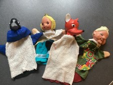 4 Handpuppen alt DDR GDR