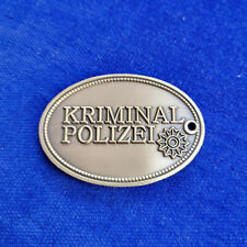 Kripo Miniaturmarke Metall-Schlüsselanhänger # Polizei #Kripomarke