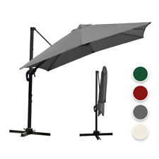 Sonnenschirm Ø3.3m mit Gartenschirm mit Ständer Balkonschirm Premium Ampelschirm