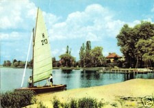 AK, Brandenburg Havel, OT Plaue, Am Bootshaus, Segelboot, 1965