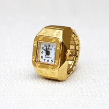 Damen Fingeruhr Edelstahl