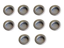 Edelstahl Griffmulde Muschelgriff Möbelgriff Ø41mm umlaufende Sicke 10 Stück