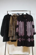 Pelz Konvolut, Pelzmantel, Bisam, Persianer, Swinger, Größe L , Vintage Modelle 