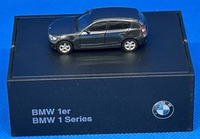 Modellauto Sammlerauto BMW  1er / BMW 1 Series / dunkelgrau / in Klappbox