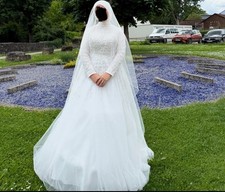 Hochzeitskleid A-linie  Gr. 46