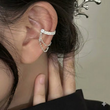 Ohrkette Zirkonia Silber Ear