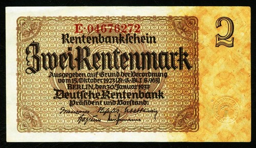 Deutschland rentenmark - deutschland.,