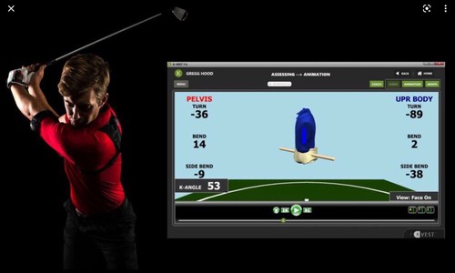 Motion golf schwunganylse - k,