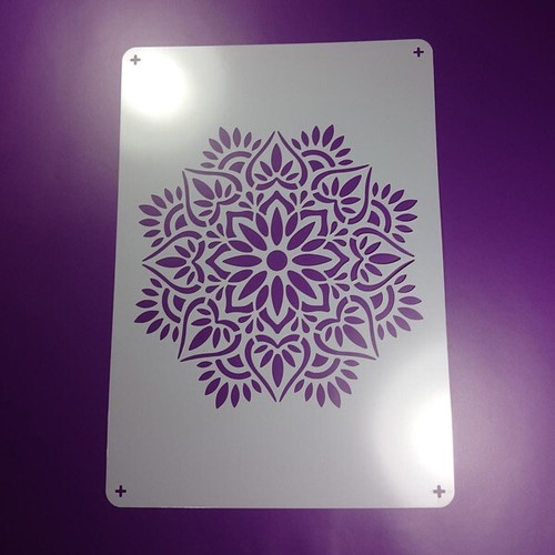Schablone mandala blume - schablone,