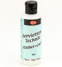 Servietten-Technik Kleber + Lack - Viva Decor - High Gloss/Glanz - 82 ml 
