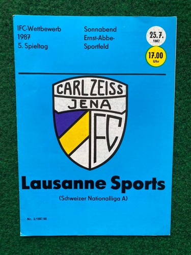 Fußballprogramm iéna - cz,