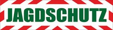 Magnetschild "Jagdschutz" mit Rahmen  30 x 8 cm - Magnetfolie für den Jäger Wald