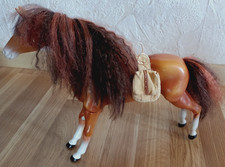 Mattel Pferd f. Barbies Gelenk- WesternPferd Baja Cali Girls m. Satteltasche RAR