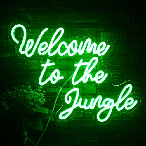 Neon schild willkommen - schild,