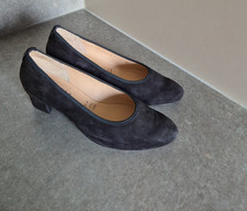 Hassia Damenschuhe, dunkelblau, Nubukleder Gr. 38