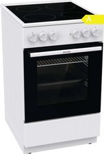 Gorenje Elektroherd Standherd 50cm Glaskeramik Weiß A 74L AquaClean