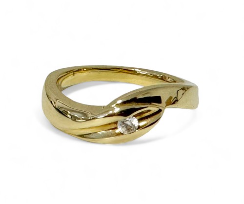 Massiver goldring 375 - massiver, 375/-