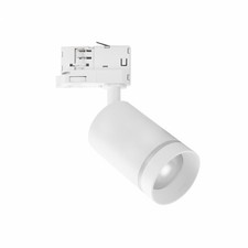 LED 3-Phasen Stromschienenstrahler RING GU10 schwenkbar IP20 weiß max. 8W rund