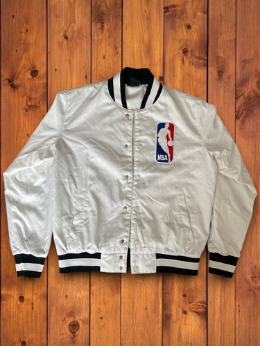 Nike nba satin white jacket - nba,