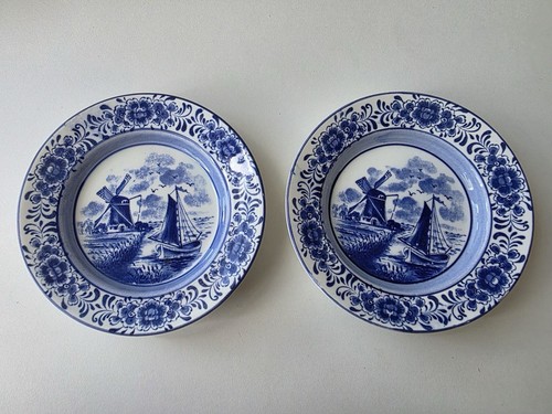 Wandteller delfts blauw - 2,