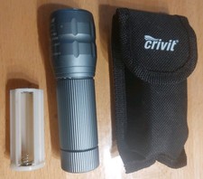 Trekking LED-Taschenlampe Crivit Cree LED 5W  Alu-Gehäuse + Tasche gebraucht 