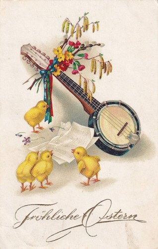 Künstler ostern küken - kÜnstler-ak,