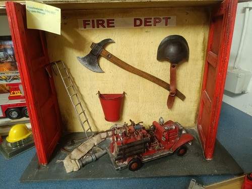 Feuerwehr diorama 50x37x19 - feuerwehr,