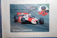 Niki Lauda Autogramm signiert