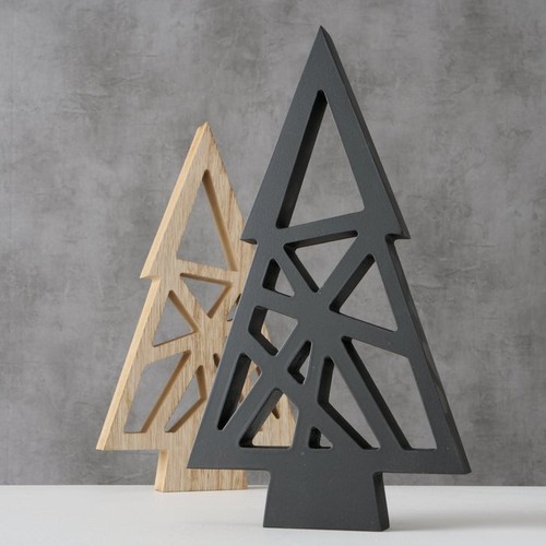 Aufsteller holz tannenbaum - aufsteller,