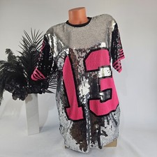 Italy Kleid Glitzer Pailletten