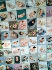 Jersey mit schlafende Babys von Stenzo, Baby, Babystoff, 0,5 x 1,60m