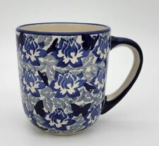 B-Ware Bunzlauer Keramik Tasse Maxi, Schmetterlinge, 0,48 L (K152-AS56) UNIKAT