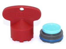 NEOPERL Cache Honeycomb Strahlregler mit Schlüssel JR/M21.5x1 - grau 10993898