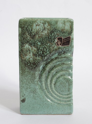 Silberdistel fayencen vase - fayencen,