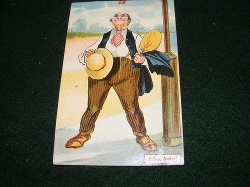 Alte postkarte kunst humor - alte,