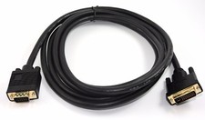 DVI 24+5 auf VGA 15Pin vergoldet Konverter Video Monitor 3 Meter Kabel