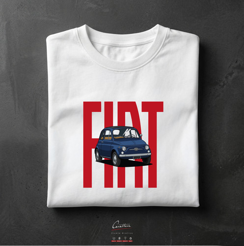 Vintage auto trikot shirt - trikot, fiat
