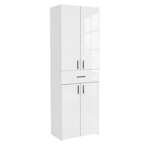 Badschrank hochschrank weiß - badschrank,