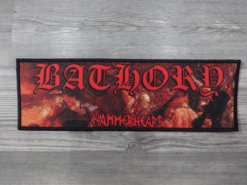 Black metal patch - metal, back
