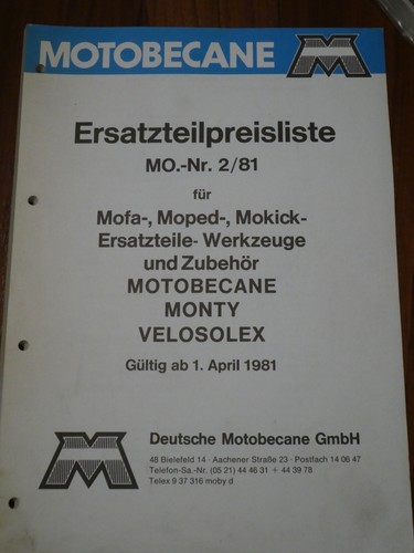 Motobecane monty velosolex - ,