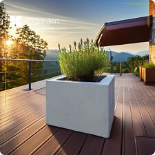 Ecktopf Blumenkasten Blumentopf Blumenkübel Pflanzkübel aus Beton 35x35x35cm