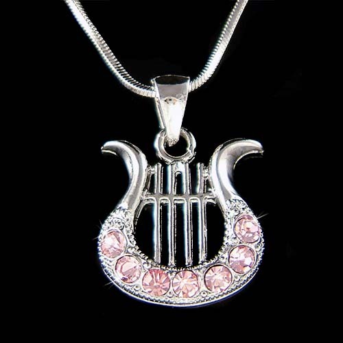 Pink leier mit swarovski - leier,