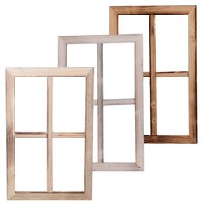 UNUS® Deko Fenster Holz Fensterrahmen Vintage Holzfenster Shabby Wanddeko