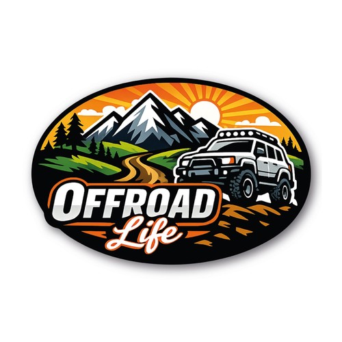 Offroad life sticker abenteuer - offroad,