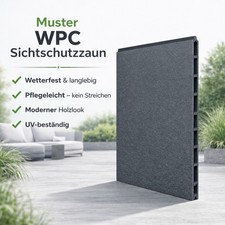 MUSTER WPC Sichtschutzzaun