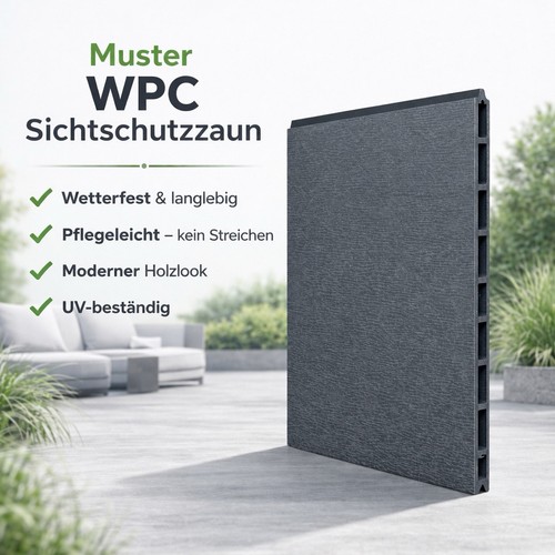 Muster wpc sichtschutzzaun - wpc,