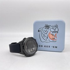 Fossile Herrenuhr Everett Solar Digital, LED-Uhrwerk, 45 mm schwarzes Edelstahlg